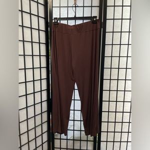 Mr. Max Brown, Wide Leg Pull On Pants, SZ Large